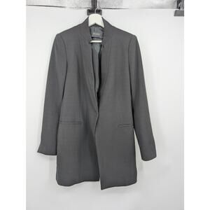 Zara Basic Collection One Button Blazer Black Women's Large Career Office Staple